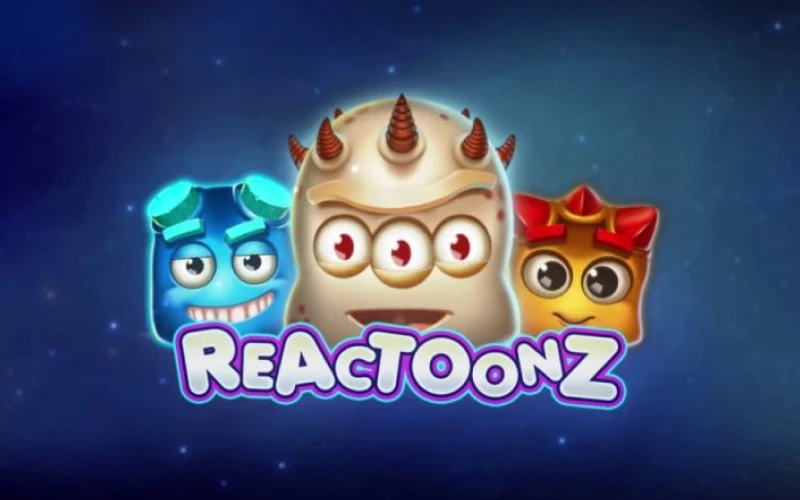 Play the Reactoonz game on the wowbet platform.