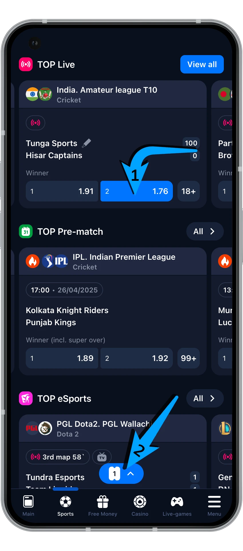 Find out how to place a bet on a specific market at wowbet casino.