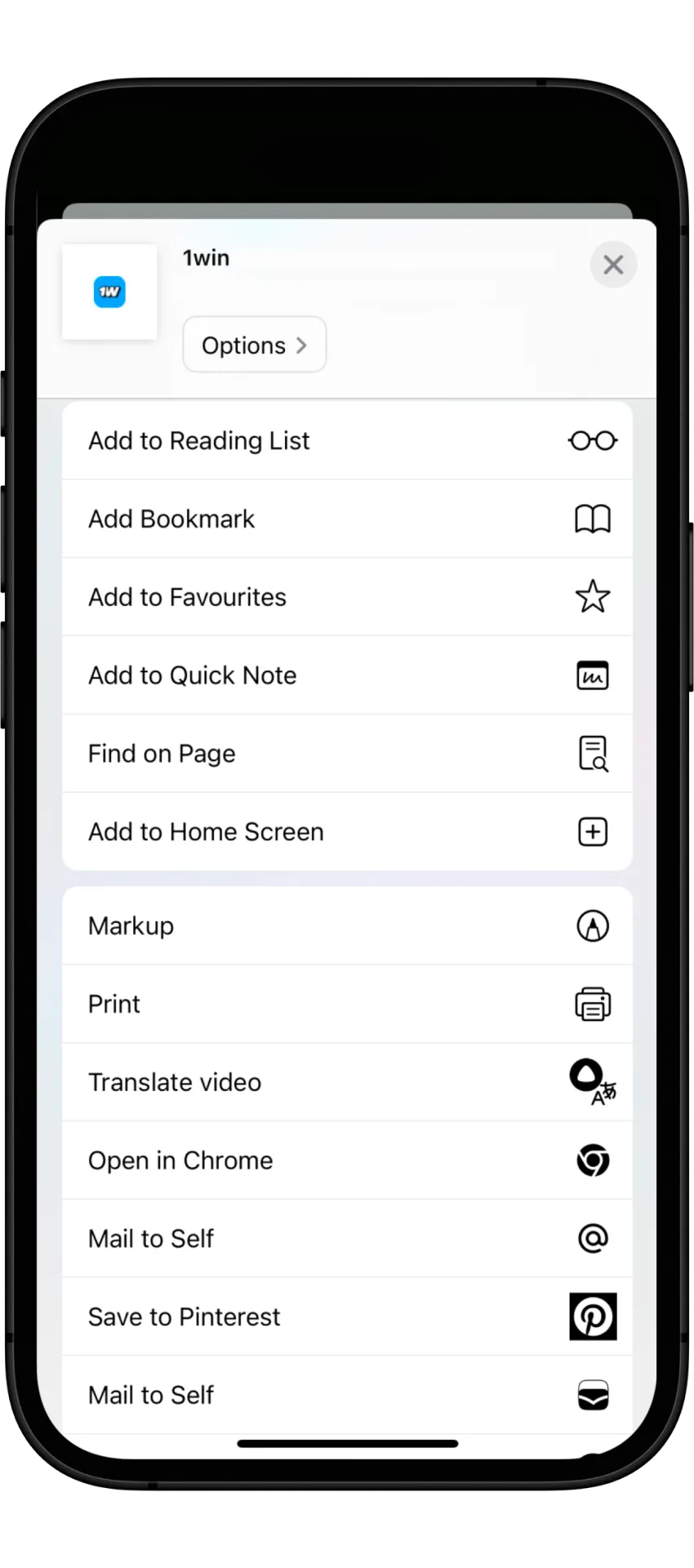 Add the wowbet shortcut to the home screen of your iOS device.