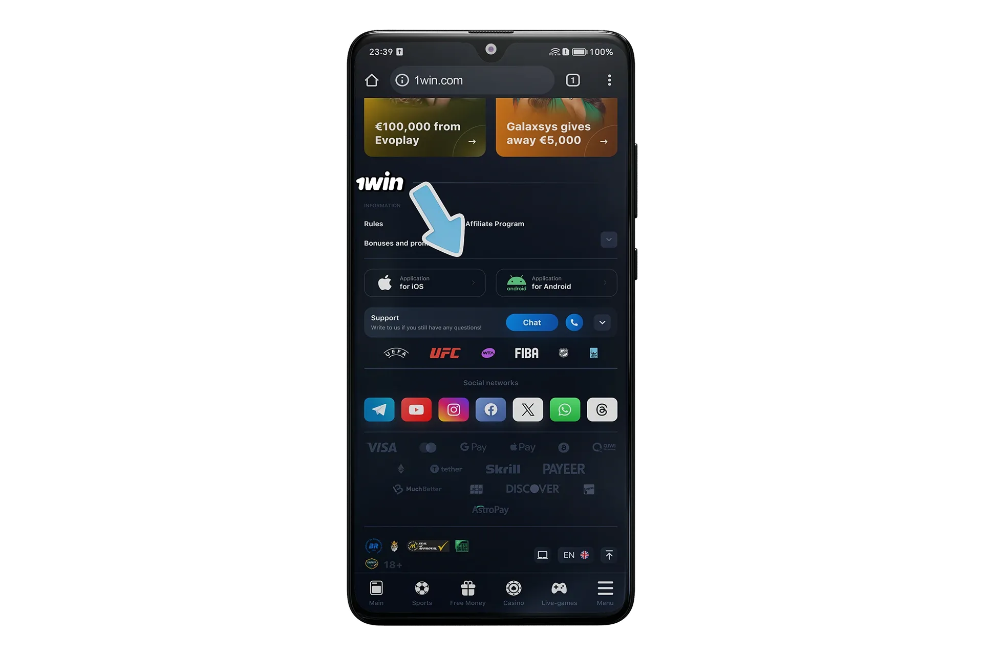 Download the wowbet mobile app on the platform's official website.