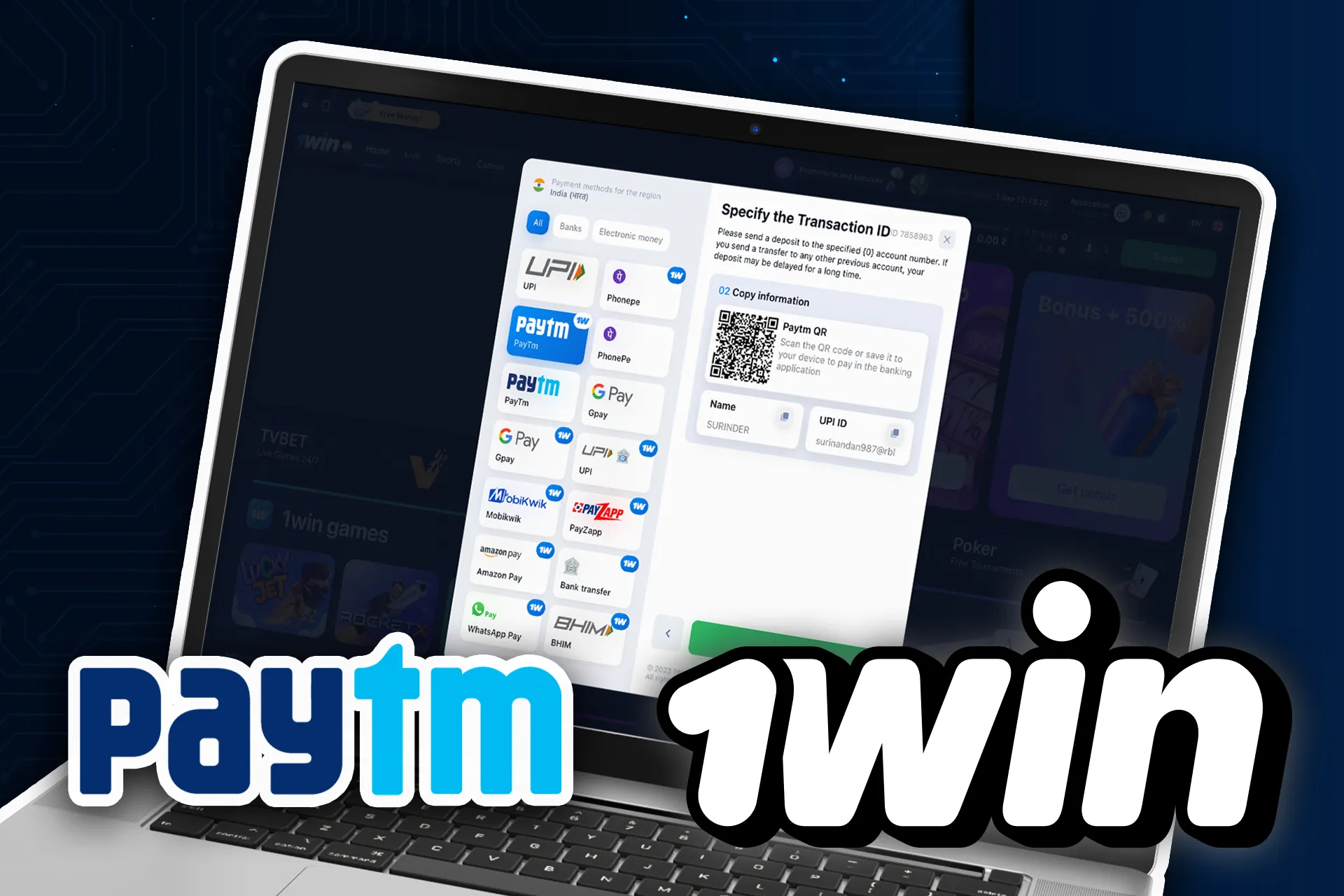 PayTM is the most popular payment system in Kazakhstan and you can deposit your wowbet account using this method.