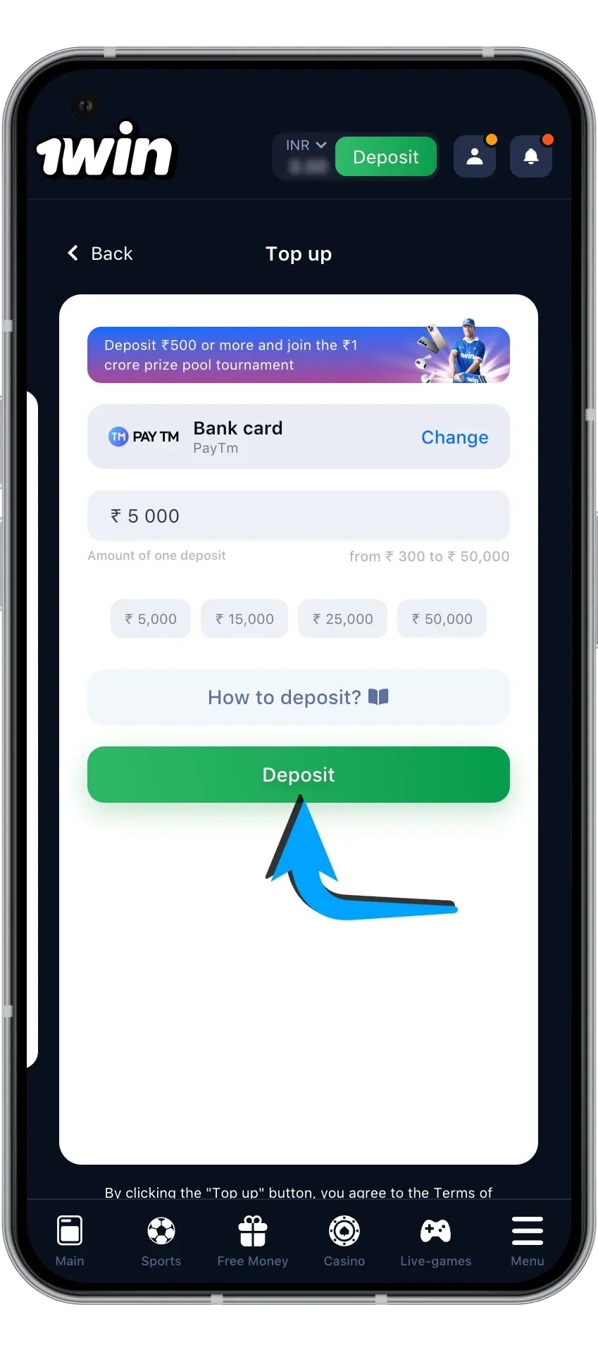 Find out how to complete a transaction at wowbet casino.