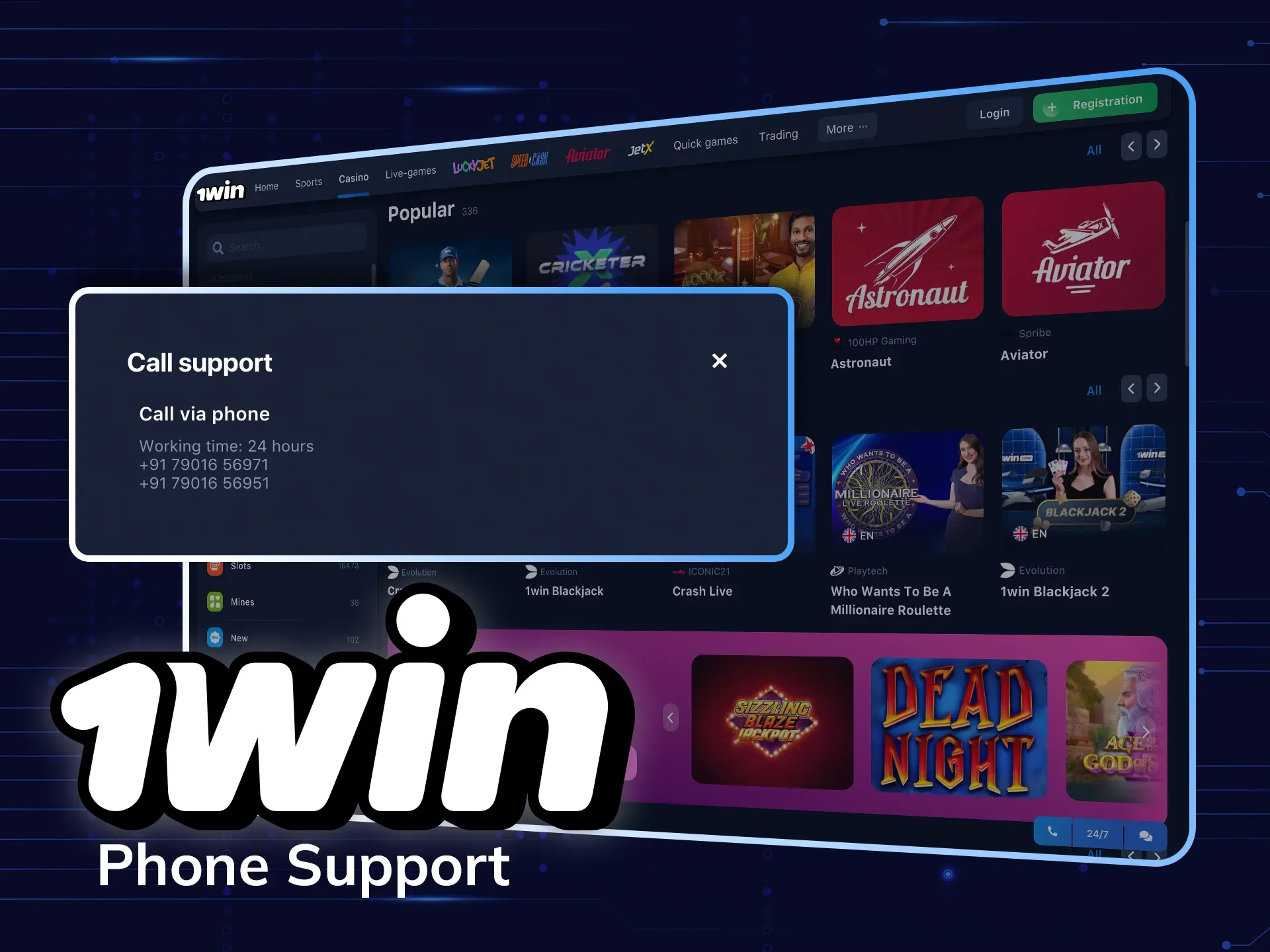 Find out how to get wowbet support by phone.