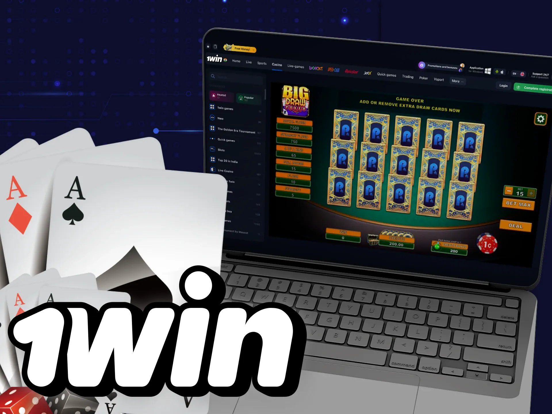 Draw version of poker is a great way of playing in the wowbet casino.