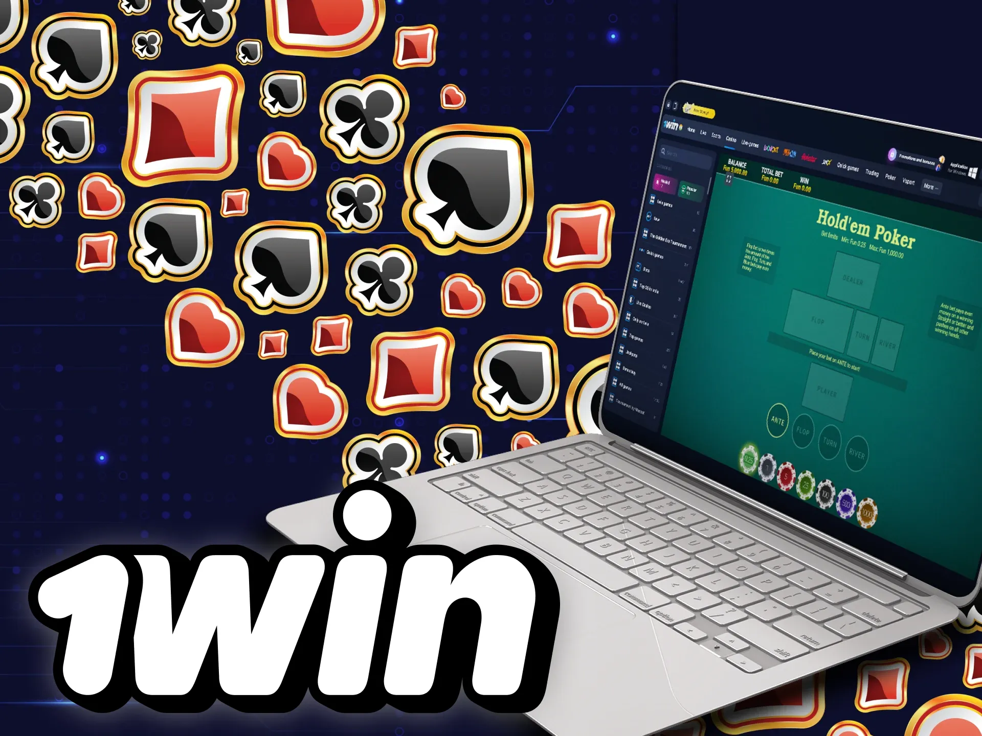 Have joy by playing the Texas hold'em version of poker in the wowbet casino.
