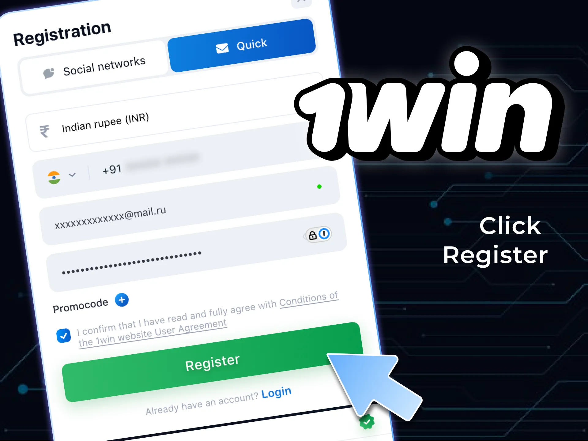 Finsh the registration process and get access to wowbet betting platform.