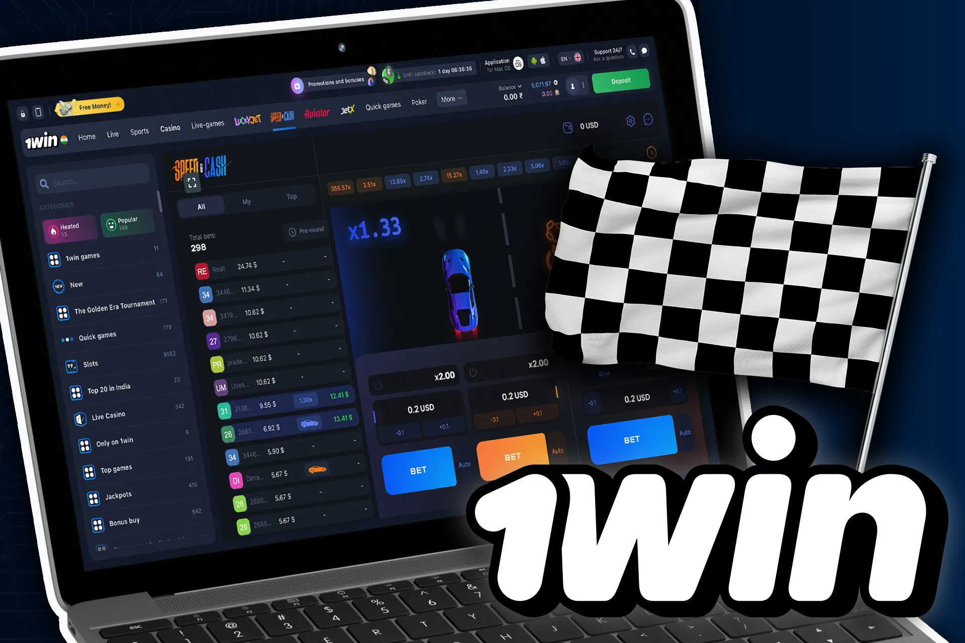 Read our tutorial to play Speed and Cash game on wowbet.