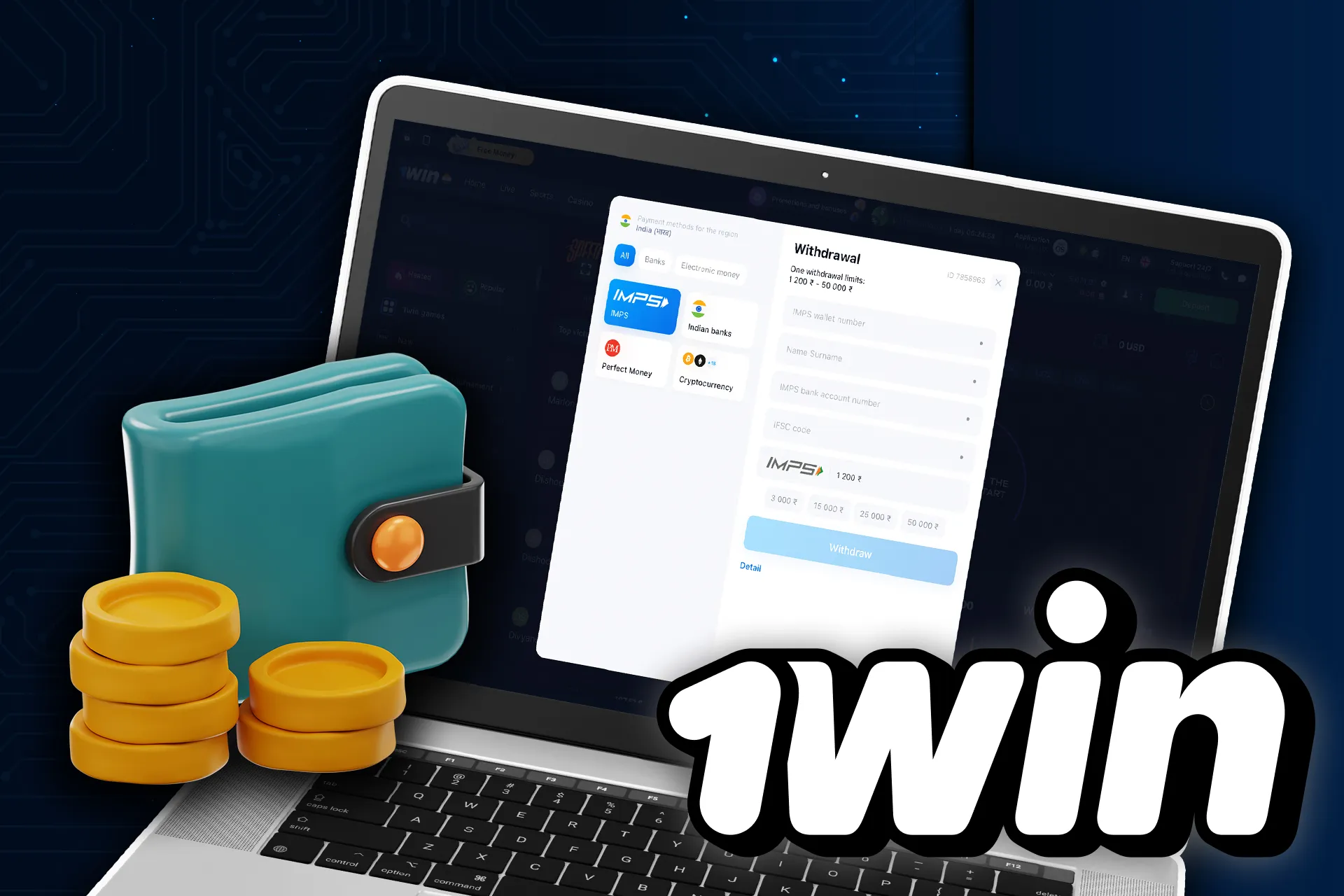 Choose the preferred payment methods and withdraw money from wowbet.